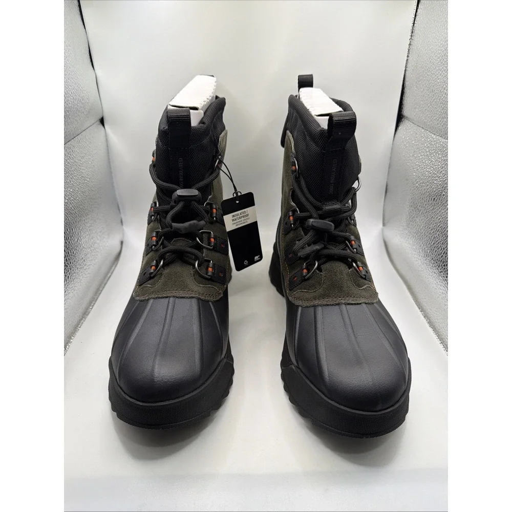 Sorel Scout 87 XT‎ WP Men's Nubuck Waterproof Hiking Boot Black / Quarry Size 11